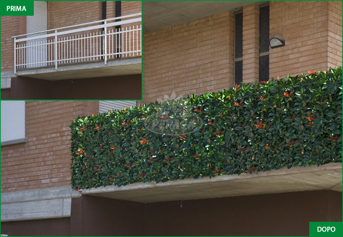 SIEPE ARTIFICIALE ORNAMENTALE PHOTINIA 50X50CM