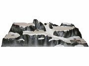 PAESAGGIO VILLAGGIO DI MONTAGNA 120X40CM