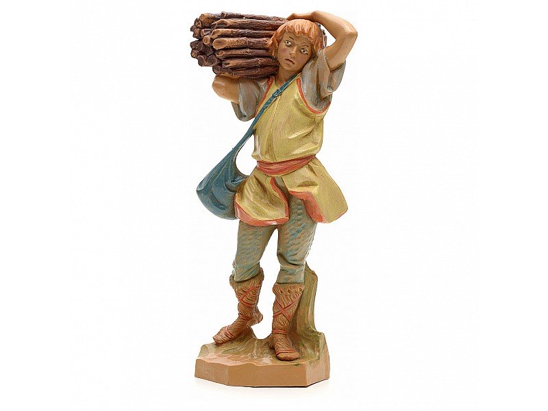 PASTORE CON LEGNA 19CM (F1)