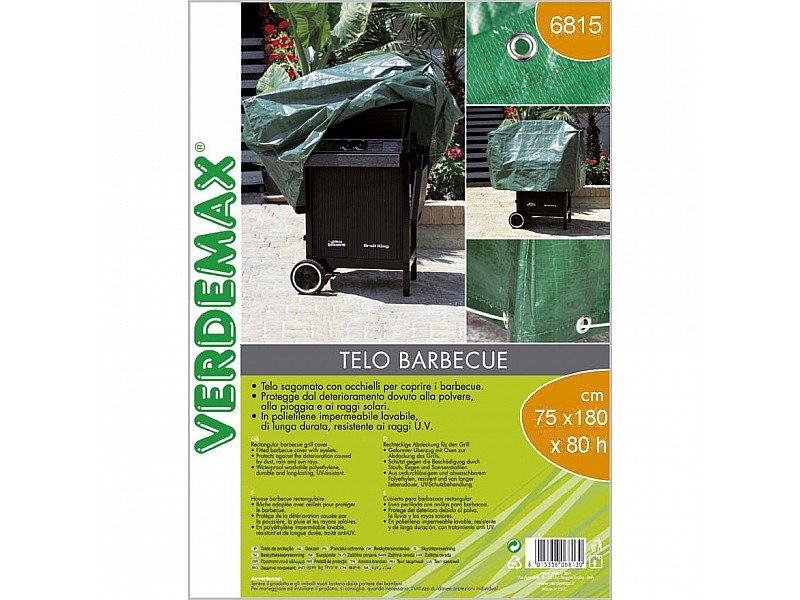 TELO PER BARBECUE RETTANGOLARE CM 75X180XH80