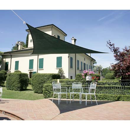 TELO OMBREGGIANTE TRIANGOLARE VERDE M 5X5X5