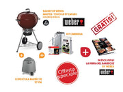KIT BARBECUE MASTER TOUCH 57 ROSSO + OMAGGIO LA BIBBIA DEL BBQ