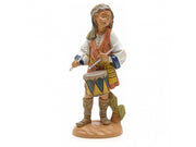 PASTORE CON TAMBURO 19CM IN RESINA (F42)