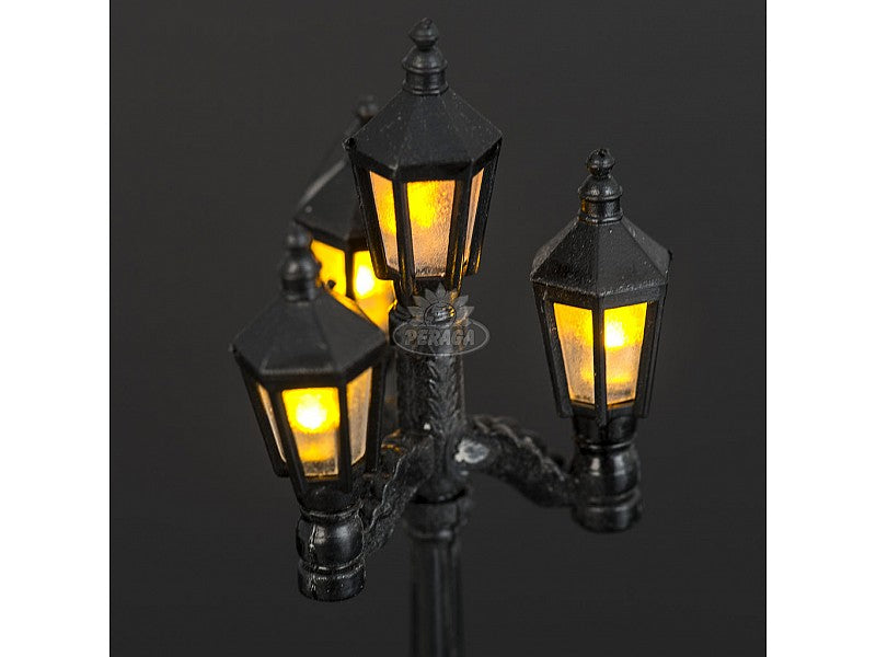 LAMPIONE CON 4 LUCI A BATTERIA H 11 CM PER PRESEPE
