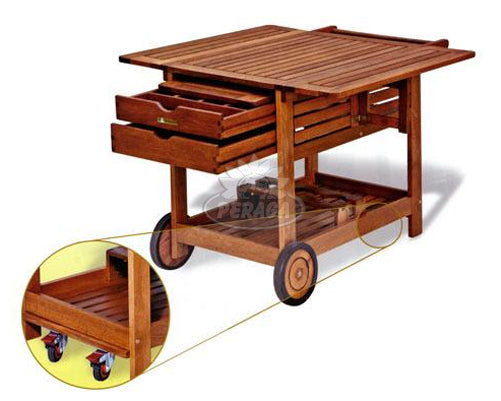 CARRELLO BAR  MULTIFUNZIONE CARPINO IN KEROUING