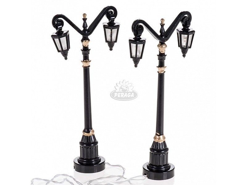 SET 2 LAMPIONI CON LUCE A BATTERIA H 10 CM PER PRESEPE