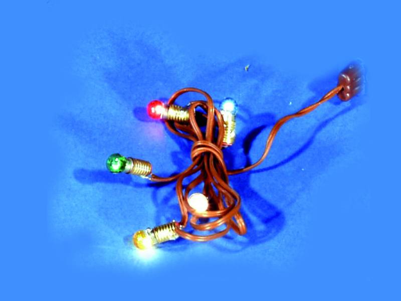 MINICOLLANA 5 LUCI COLORATE VOLT 3,5/4,5 E 5,5