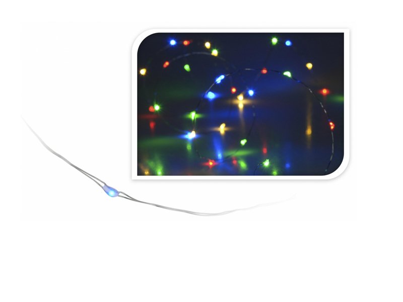 20 MICROLED LUCI MULTICOLORE LED MINI A BATTERIA