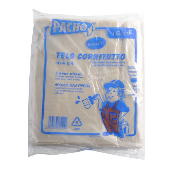 TELO COPRITUTTO POLIETILENE m  4,0x4,0 g  200