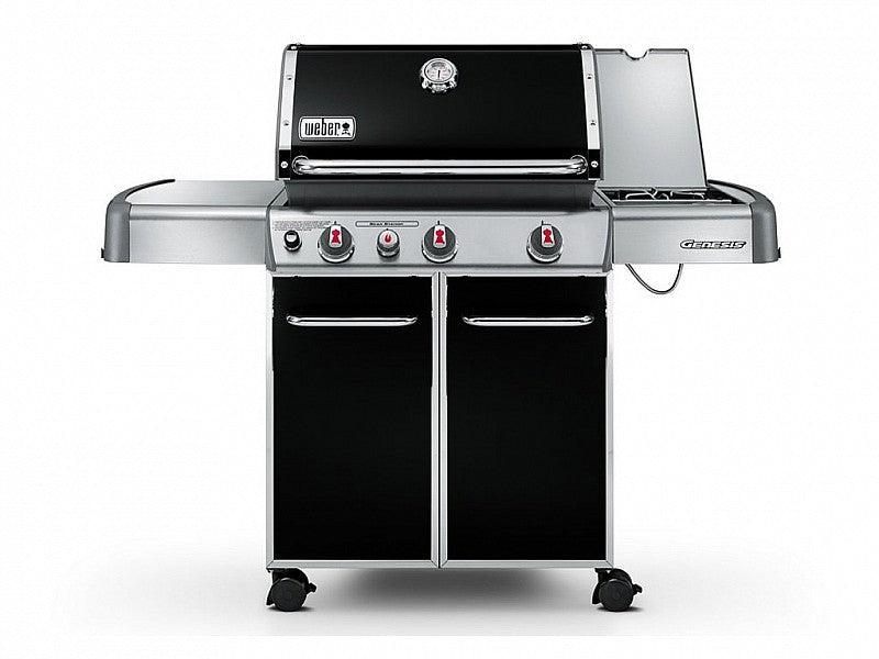 OFFERTA GENESIS E-330 CON FORNELLO LATERALE + CUSTODIA + TERMOMETRO + LA BIBBIA DEL BBQ