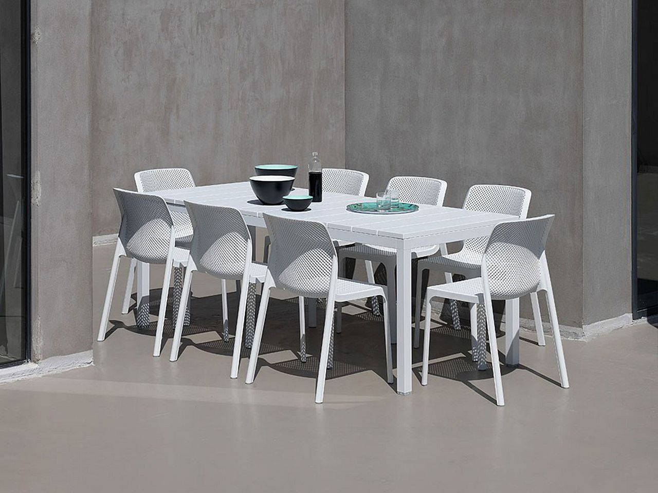 OFFERTA TAVOLO RIO ALLUNGABILE 210/280CM +8 SEDIE BIT COLORE A SCELTA