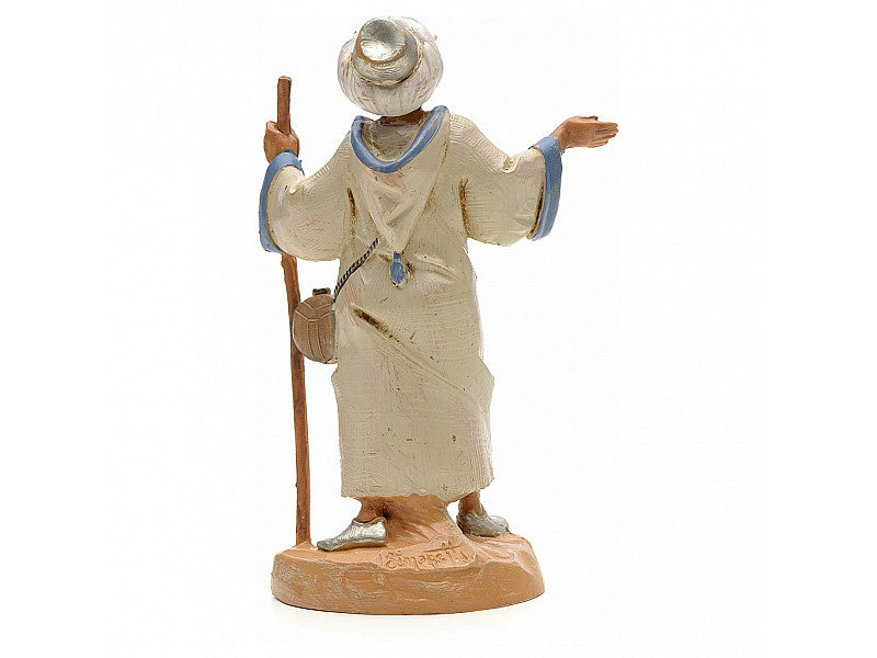 PASTORE CON BASTONE 12CM IN RESINA (F-60)