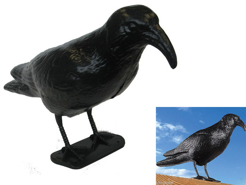 OFFERTA 6 STATUE SPAVENTAPASSERI CORVO 35CM