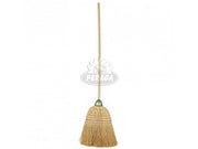 SCOPA IN SAGGINA CON MANICO IN LEGNO