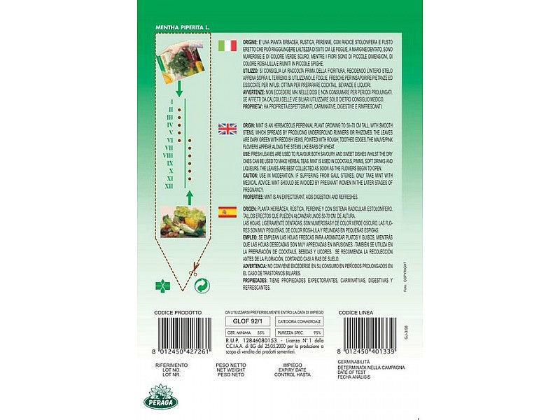 BUSTINA CON SEMI DI MENTA PIPERITA