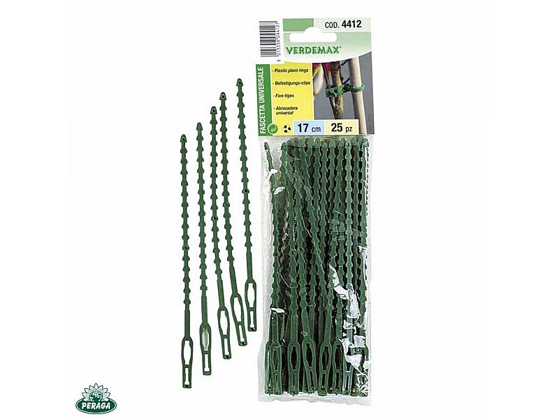 FASCETTA UNIVERSALE DENTELLATA PER LEGATURE PIANTE E RETI 25 PZ