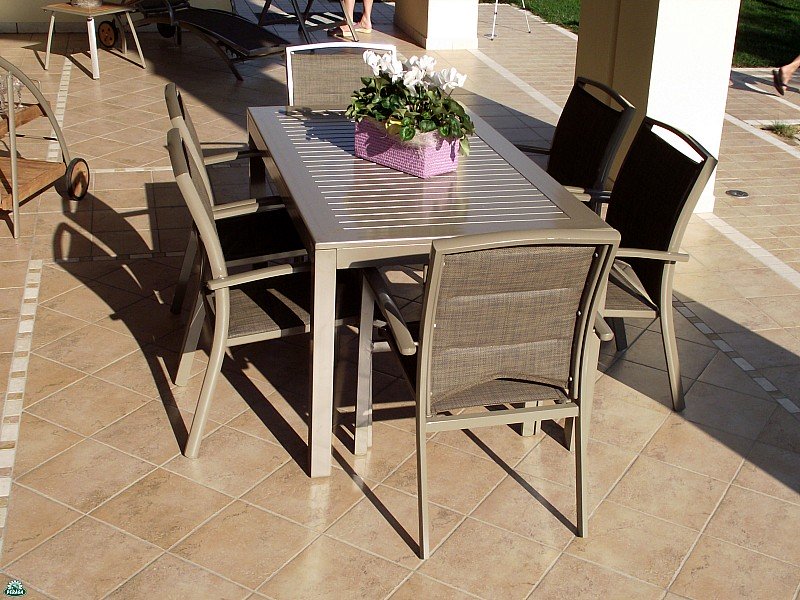TAVOLO CUBA ALLUNGABILE IN ALLUMINIO 220/280 X 100
