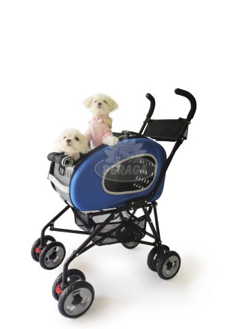 PASSEGGINO PER CANI 5 IN 1 COLORE BLU