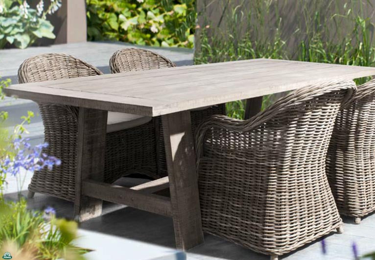 TAVOLO IN LEGNO 220X100X75H MOD KING RUSTIC BIZZOTTO