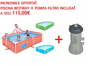 OFFERTA PISCINA 259X170X61CM + POMPA FILTRO