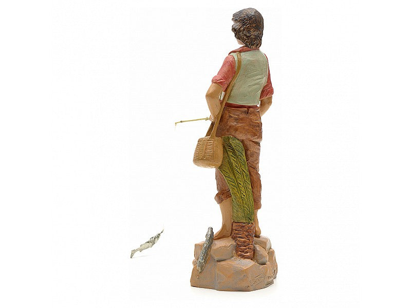 PESCATORE DI FIUME 19CM IN RESINA (F7)