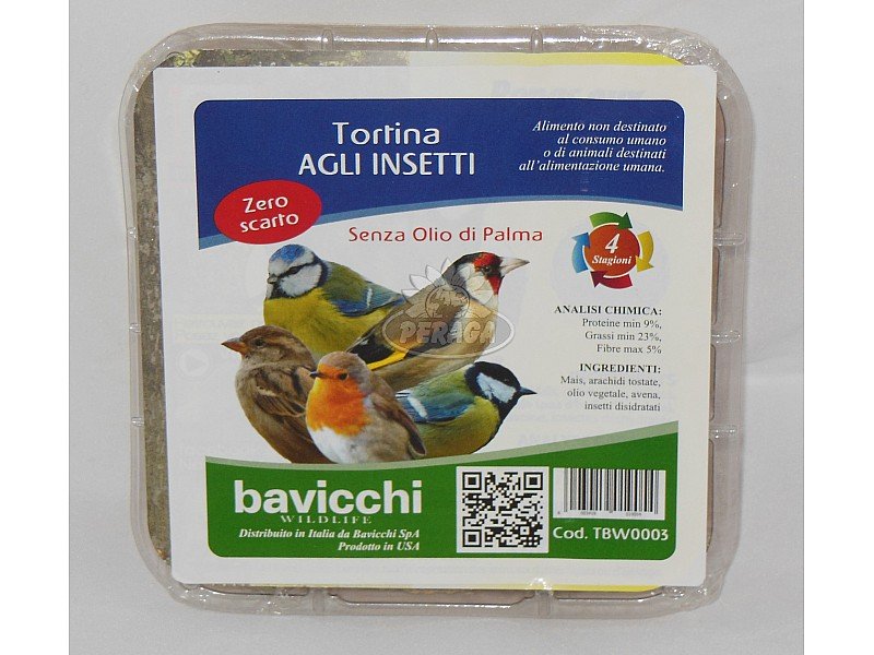 TORTINA AGLI INSETTI SENZA OLIO DI PALMA PER UCCELLI SELVATICI 3