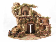 CASA RUSTICA CON FUOCO E FONTANA 58X38X48CM