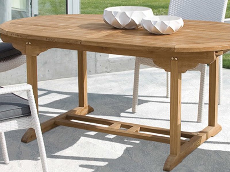 TAVOLO OVALE  150/200X90 TEAK ESTERNO