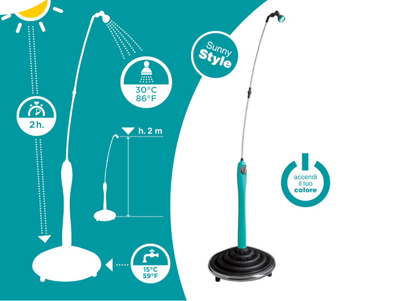 DOCCIA SOLARE SUNNY STYLE AZZURRA