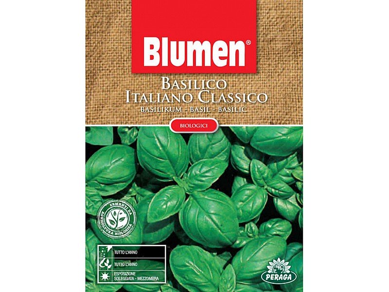 SEMI DI BASILICO ITALIANO CLASSICO BIOLOGICA