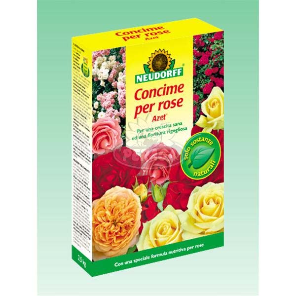 CONCIME ORGANICO BIOLOGICO PER ROSE AZET KG.1