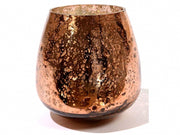 VASO 11X12,5CM MANDORLA LUCIDO IN VETRO-METALLO