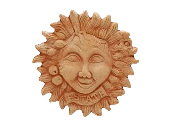 IMMAGINE IN TERRACOTTA DELL' ESTATE SOLE 23CM