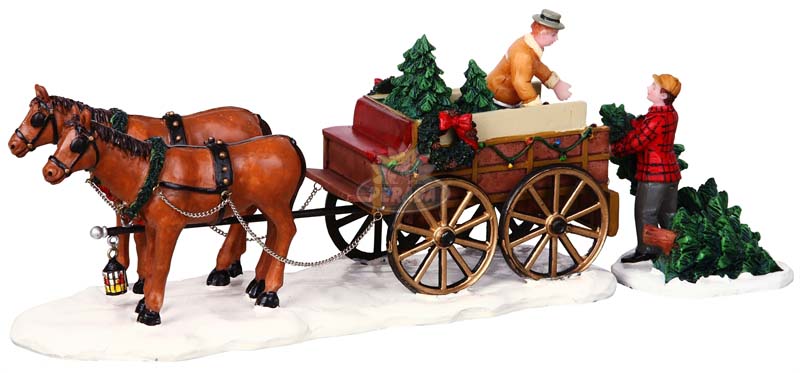 Christmas Tree Wagon, Set Of 2 - LEMAX COD. 43451