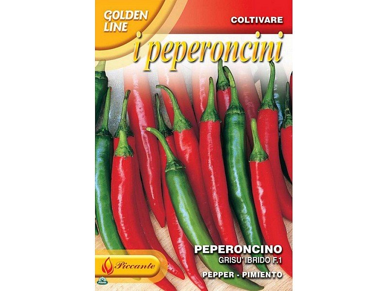 BUSTINA CON SEMI DI PEPERONCINO PICCANTE GRISù IBRIDO F.1