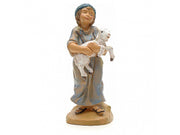 PASTORE CON AGNELLO 12CM IN RESINA (F-49)