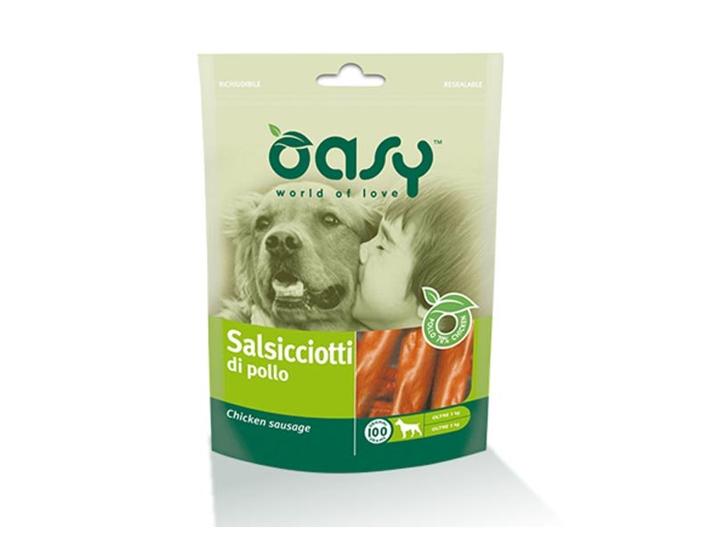 OASY SNACK 100GR SALSICCIOTTI DI POLLO
