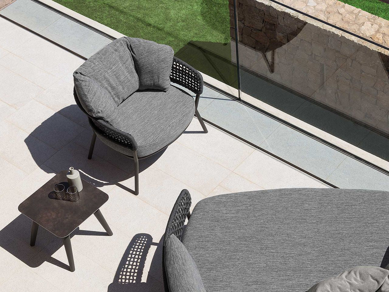 SALOTTO DA GIARDINO MOON GRAPHITE