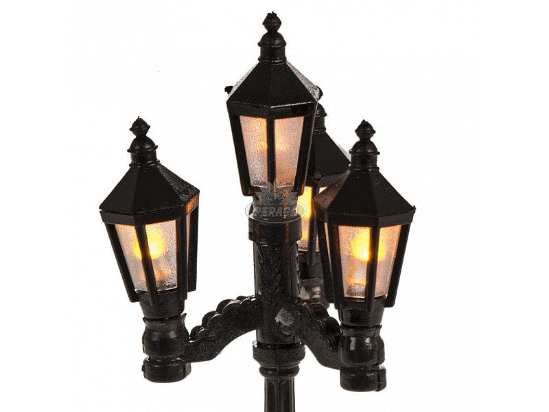 LAMPIONE CON 4 LUCI A BATTERIA H 11 CM PER PRESEPE