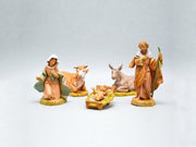 NATIVITà 12CM 5 STATUETTE IN RESINA (F-138)