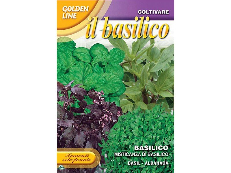BUSTINA CON SEMI DI MISTICANZA DI BASILICO