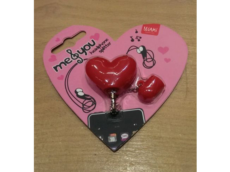 ADATTATORE X CUFFIETTE 3.5 MM SUDDIVISIBILE ME&YOU CUORE