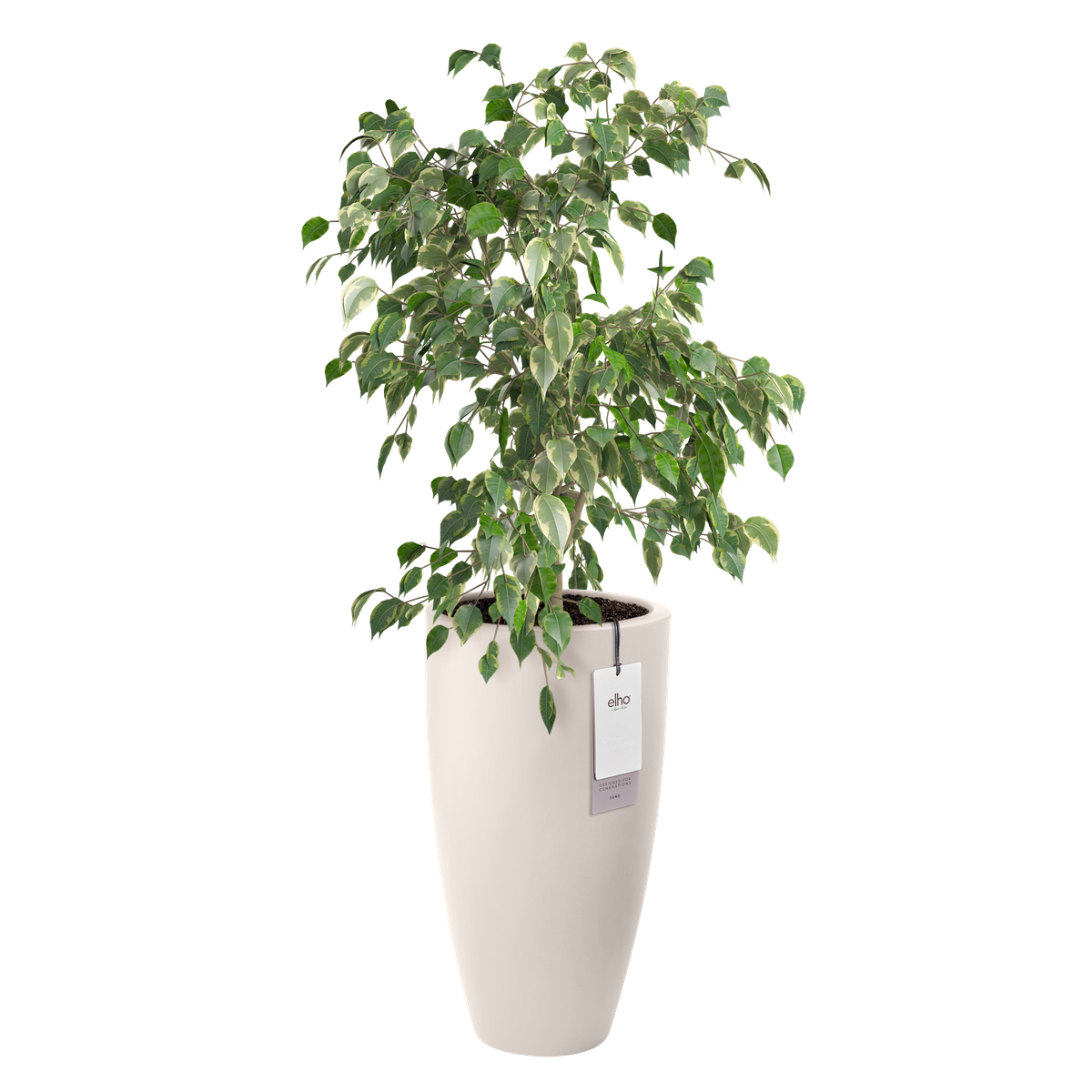 Vaso Rotondo Alto D 39 x H 70 cm Bianco Lino ELHO