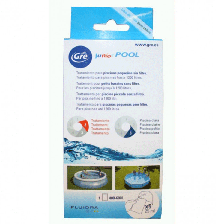 JUNIOR POOL TRATTAMENTO CHIMICO PISCINE PICCOLE SENZA FILTRAZIONE