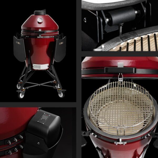 Barbecue in Ceramica Kamado Bono Evo Media D52cm Royal Red