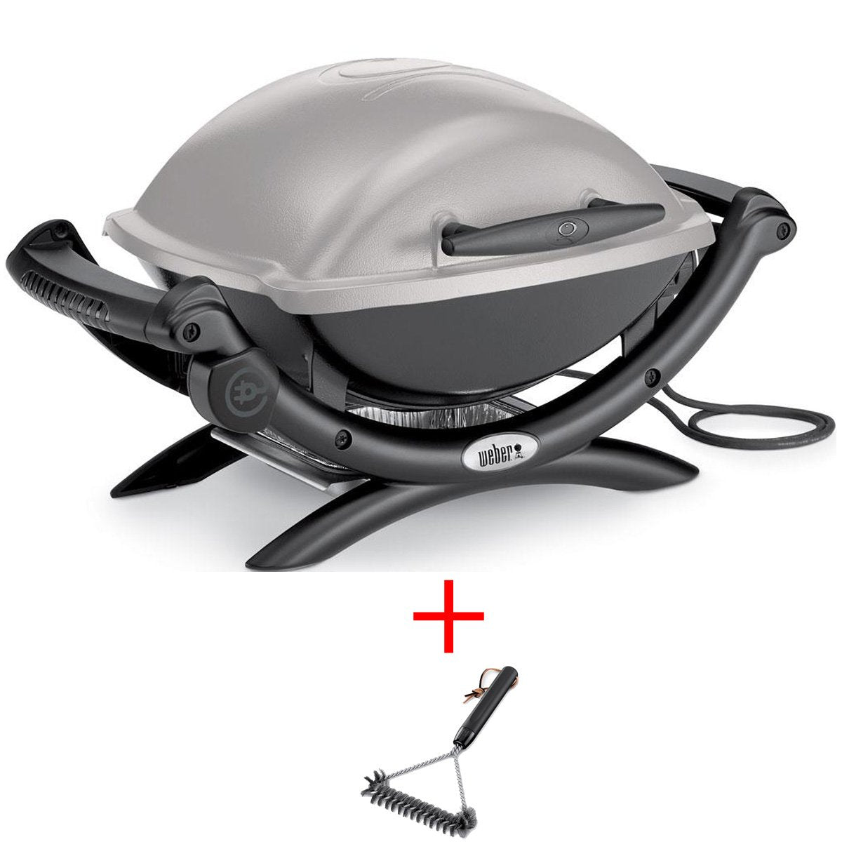 OFFERTA BARBECUE ELETTRICO WEBER Q 1400 GRIGIO + SPAZZOLA PICCOLA A T