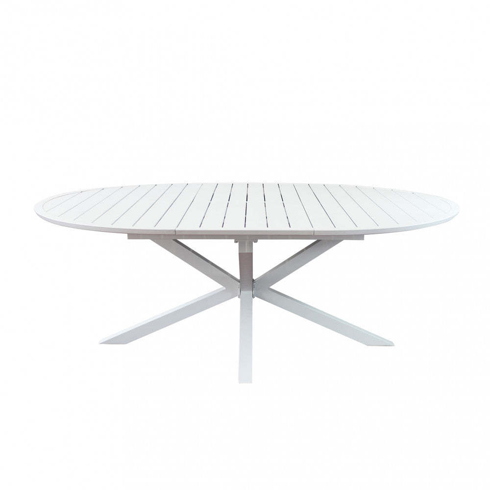 TAVOLO ROTONDO CAMELOT ALLUNGABILE 150/200 X 150 BIANCO