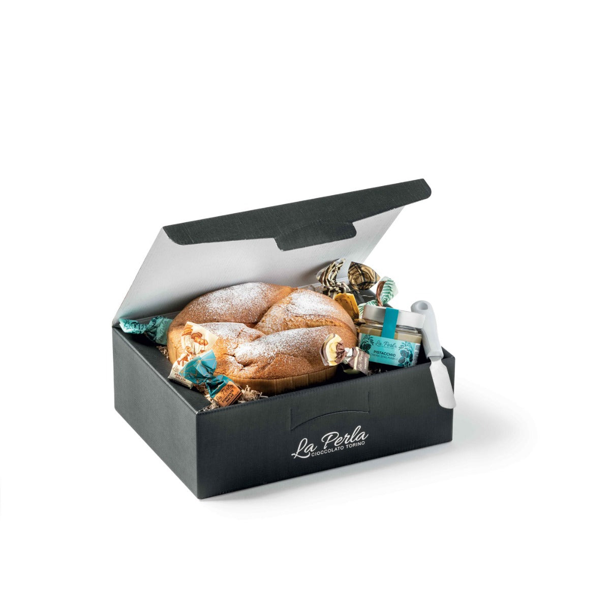 BAULETTO REGALO CON PANETTONE PANDORATO 900G