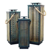 SET DI 3 LANTERNE IN METALLO C
