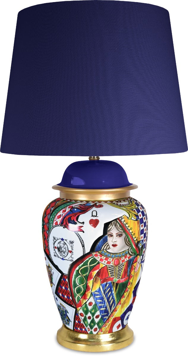LAMPADA DA TAVOLO REGINA DI CUORI